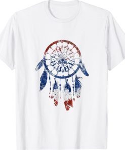 Official Patriotic Dream Catcher Red White Blue Native American TShirt