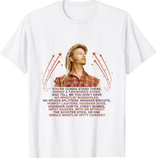 Joe You’re Gonna Stand There Owning a Fireworks Stand Gift Shirts