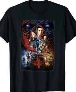 Stranger Things 4 Full Cast Poster Tee Shirt