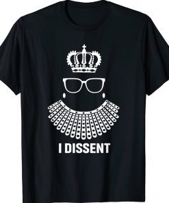 I Dissent Shirt I Dissent Collar RBG for Women I Dissent Tee Shirt