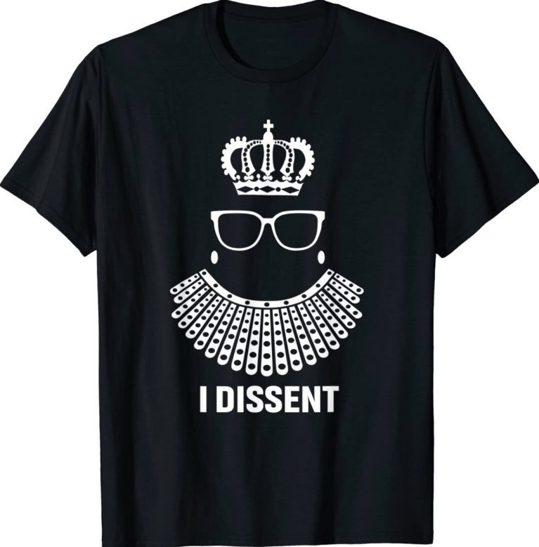 I Dissent Shirt I Dissent Collar RBG for Women I Dissent Tee Shirt