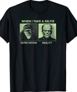 Universal Monsters Frankenstein Expectation VS Reality Meme Vintage TShirt