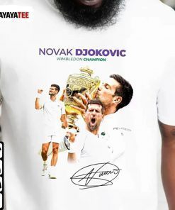 T-Shirt Tennis Wimbledon Champions 2022, Novak Djokovic