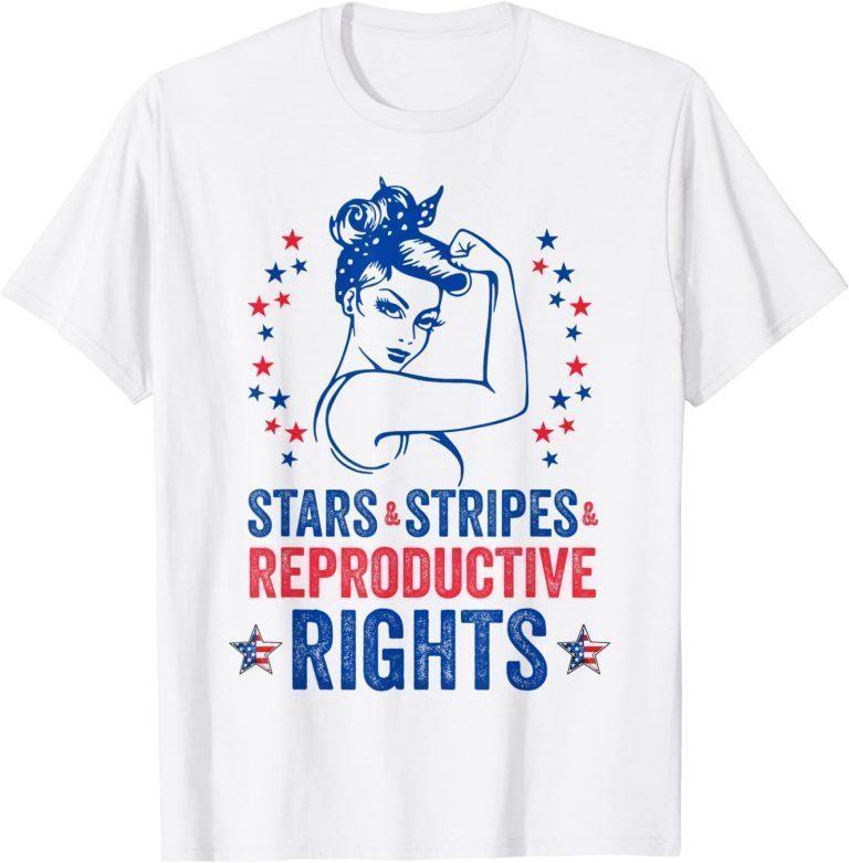 Patriotic 4th Of July shirt Stars Stripes Reproductive Right Unisex T-Shirt