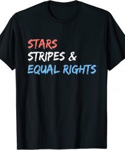 Vintage Stars Stripes And Equal Rights 4th Of July Women's Rights T-Shirt