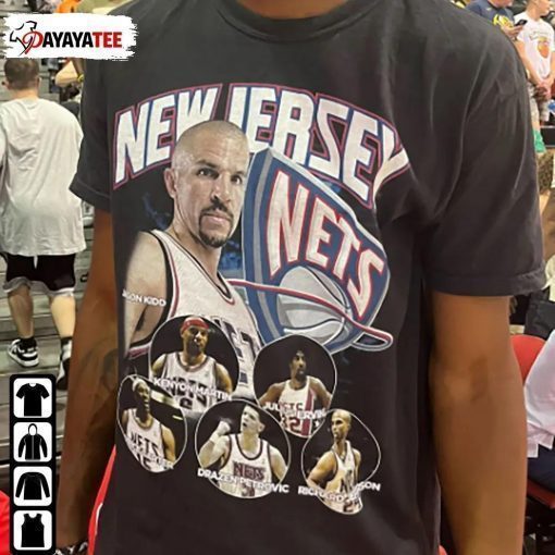 Official Nic Claxton, New Jersey Nets Jason Kidd Tee Shirt