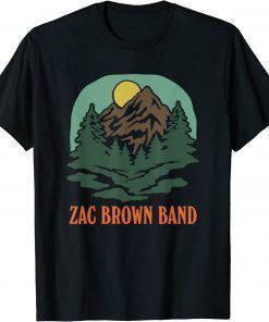 Funny Zac Brown Band Mountain Logo T-ShirtFunny Zac Brown Band Mountain Logo T-Shirt