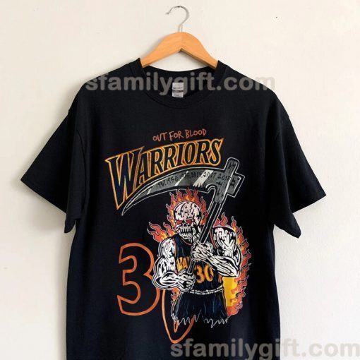 Stephen Curry Champions 2022 Warren Lotas Warriors Out For Blood TShirt