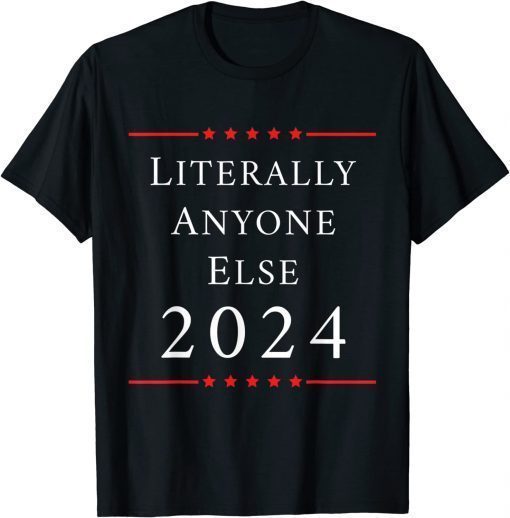 Impeach Biden Retro Vintage Literally Anyone Else 2024 86 46 Unisex TShirt