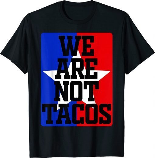 Jill Biden We Are Not Tacos Vintage T-Shirt