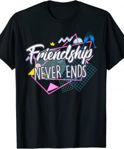 Bestie BFF For 2 Matching Friendship Never Ends Vintage T-Shirt