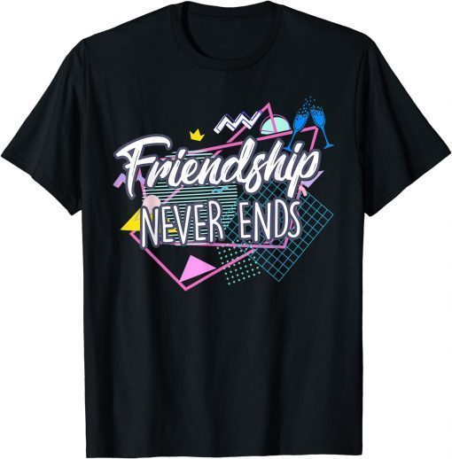 Bestie BFF For 2 Matching Friendship Never Ends Vintage T-Shirt