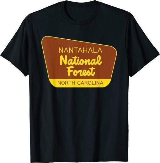 T-Shirt Nantahala National Forest North Carolina Retro Sign