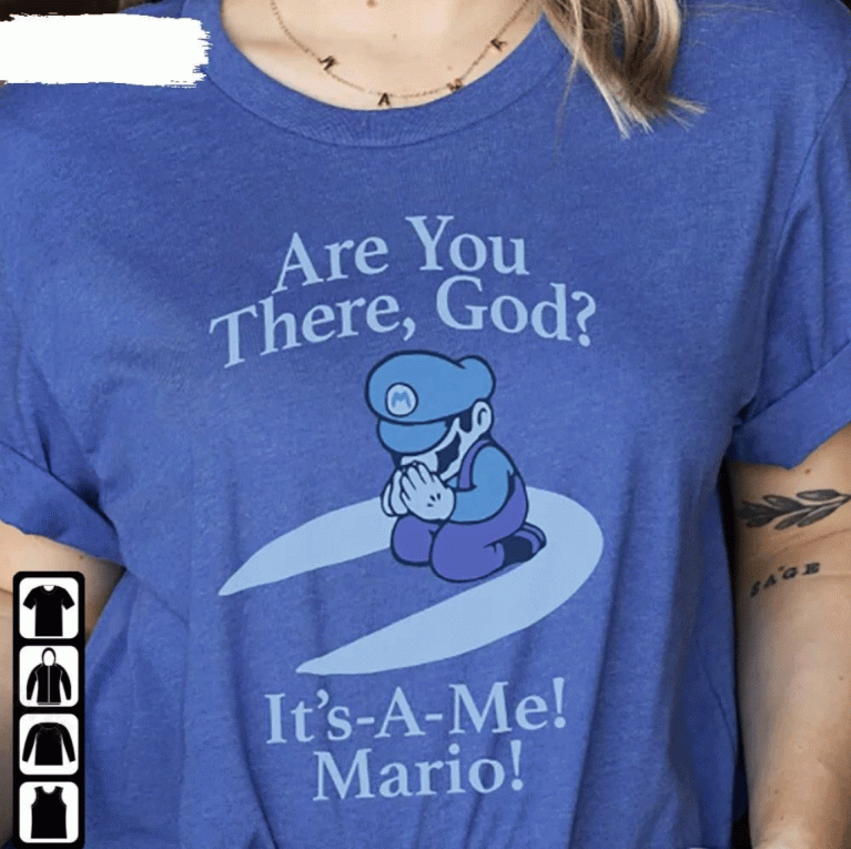 Are You There God It’S A Me Mario Vintage TShirt