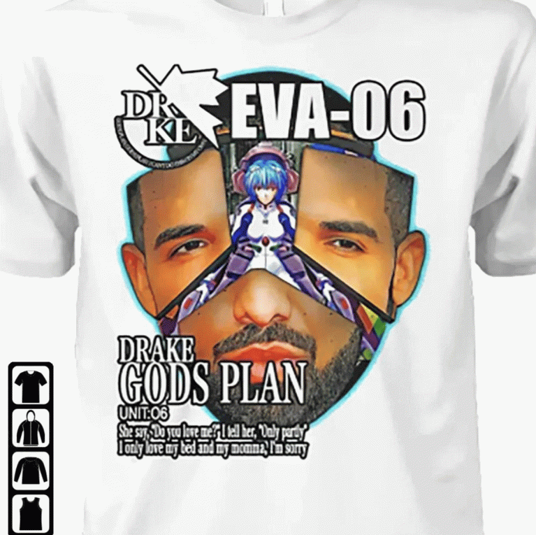 Drake Eva 06 Drake Gods Plan Unisex TShirt