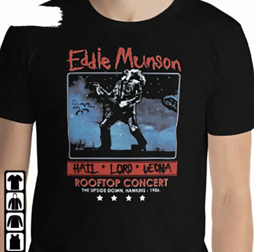 Eddie Munson’S Rooftop Metal Concert 1986 Vintage TShirt