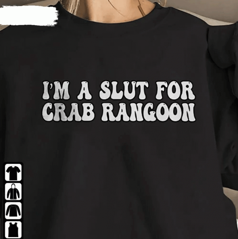 Joke I’M A Slut I’M A Slut For Crab Rangoon Vintage TShirt