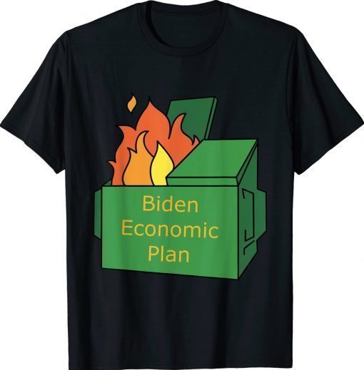 Biden Economic Plan Dumpster Fire Vintage TShirt