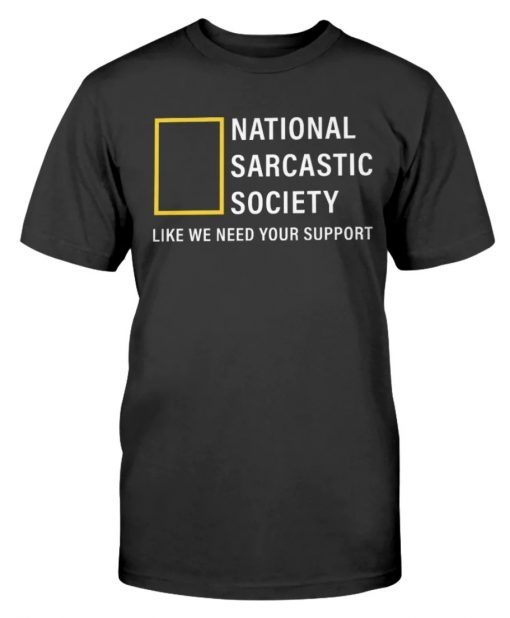 National Sarcastic Society Vintage T-Shirt