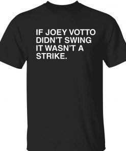 If joey votto didn’t swing it wasn’t a strike unisex tshirt