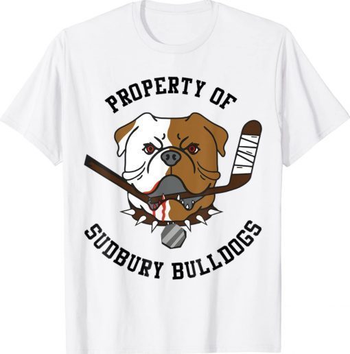 Property Of Sudbury Bulldog Gift TShirt