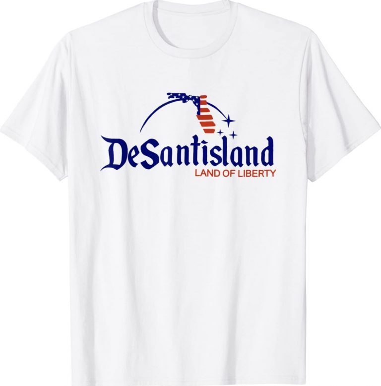 DeSantisLand Land State of Liberty Florida Map Patriotic 2022 Shirts