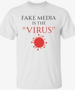 Fake media is the virus vintage tshirt