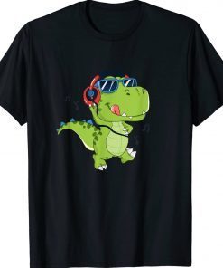 Tyrannosaurus Rex Dinosaur Headphones 2022 TShirt