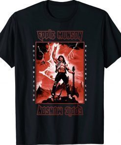 Stranger Things 4 Eddie Munson Lightning Guitar Power 2022 Shirts