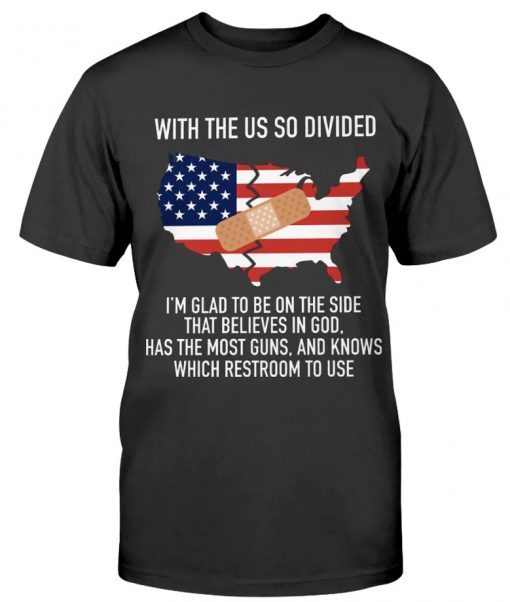 With The Us Go A Divided Country Vintage TShirt