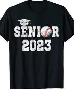 Graduation Class 2023 Senior Baseball Player Graduate Squad Vintage TShirt