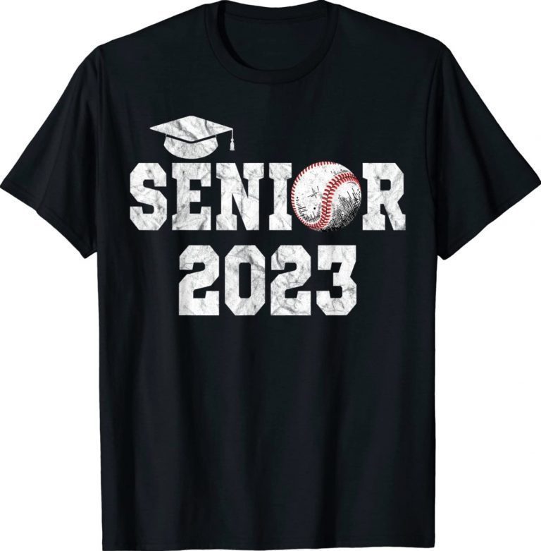 Graduation Class 2023 Senior Baseball Player Graduate Squad Vintage TShirt