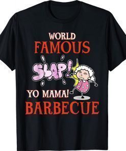 BBQ Grilling World Famous Slap Yo Mama Barbecue Vintage TShirt