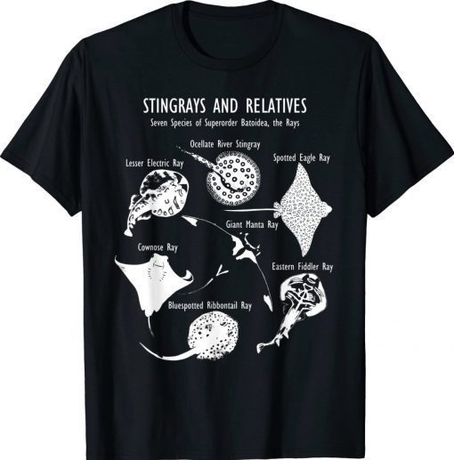 Stingray Species Manta Ray River Stingray and More Vintage TShirt