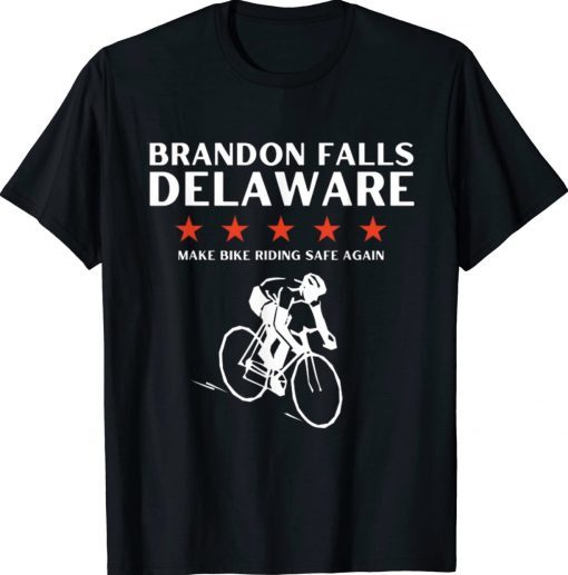 Brandon Falls Delaware Funny Joe Biden Bike Riding Pro Trump 2022 Shirts