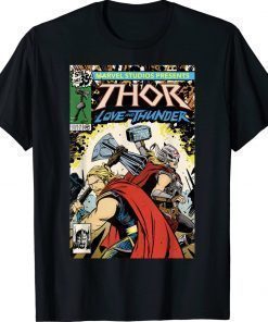 Thor Love and Thunder Thor And Jane Comic Cover 2022 TShirt