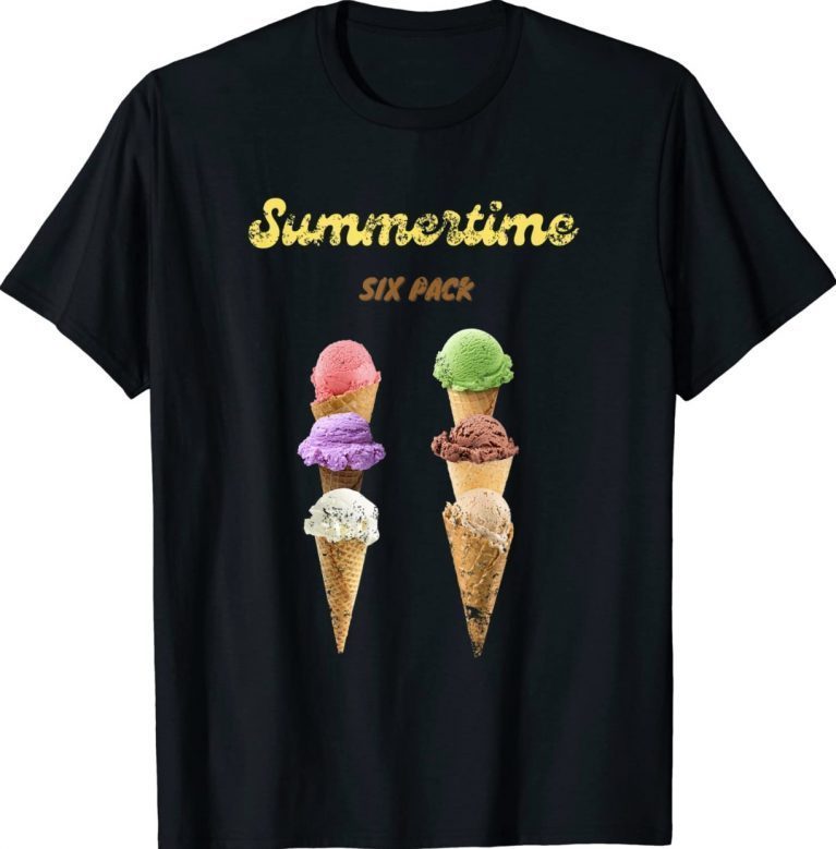 SUMMERTIME SIX PACK Ice Cream Vintage Shirt