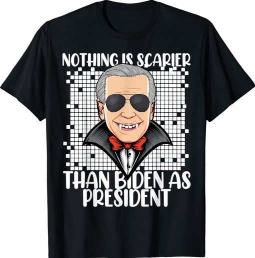 Nothing Scares Me But Anti President Joe Biden Halloween Vintage TShirt