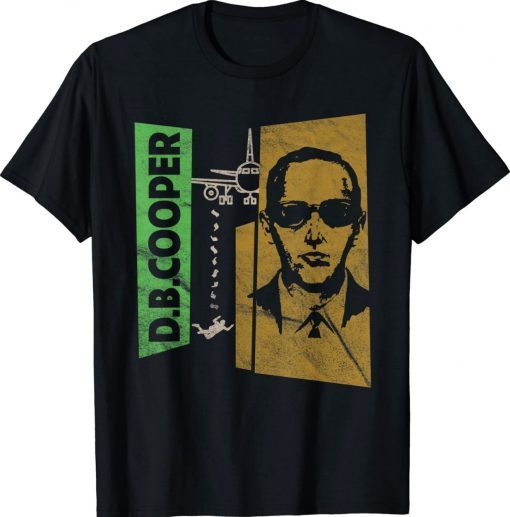 DB Cooper Skyjacker Hijack Retro 60s Style Vintage TShirt