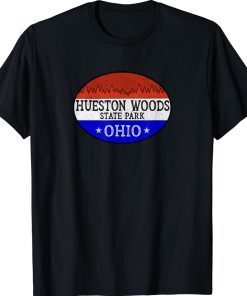 Hueston Woods State Park Ohio OH Patriotic Vintage TShirt