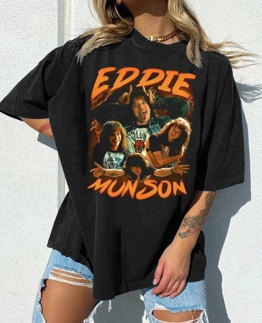 Eddie Munson Bootleg 90s Eddie Munson Stranger Things 4 Vintage Shirts