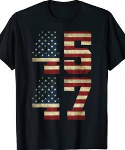 45 47 Trump 2024 Trump American 45 47 Vintage TShirt