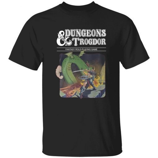 Dungeons and trogdor fantasy role playing game vintage tshirt