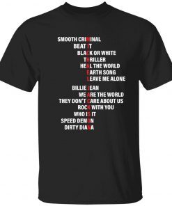 Michael Jackson smooth criminal beat it black or white vintage t-shirt