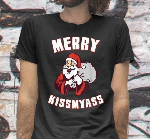 Funny Merry Kissmyass Christmas TShirt