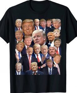 President Donald Trump Photo Collage Trump Vintage TShirt