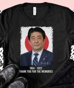 Shinzo Abe Thank You For The Memories Shinzo Abe 1954-2022 Shirts