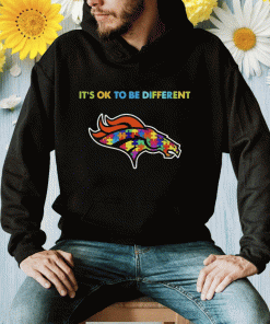 Vintage Denver Broncos Autism It’s ok to be different 2023 tshirt