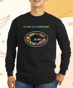 Green Bay Packers Autism It’s ok to be different 2023 t-shirt