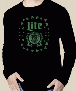 T-Shirt Miller Lite St. Patrick's Day A Fine Pilsner Beer 2023